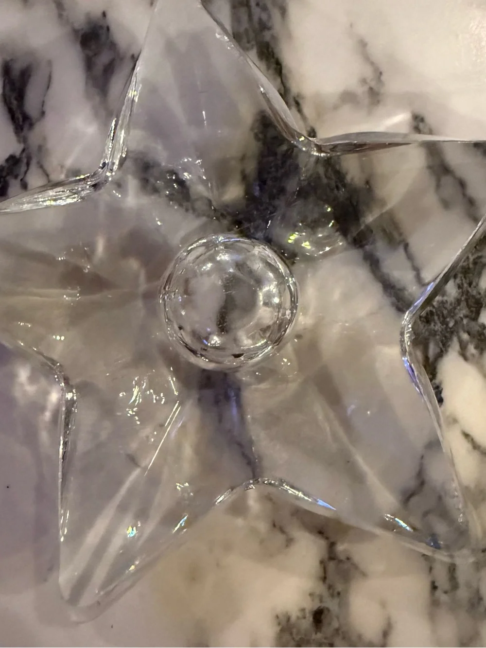 Vintage Rosenthal Studio Line Crystal Star Candle Holder - MCM